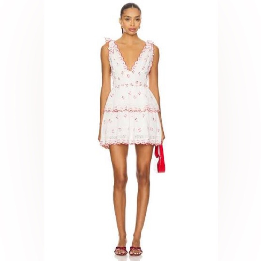 NWT LOVESHACKFANCY
Soira Dress in Optic White Size XXS